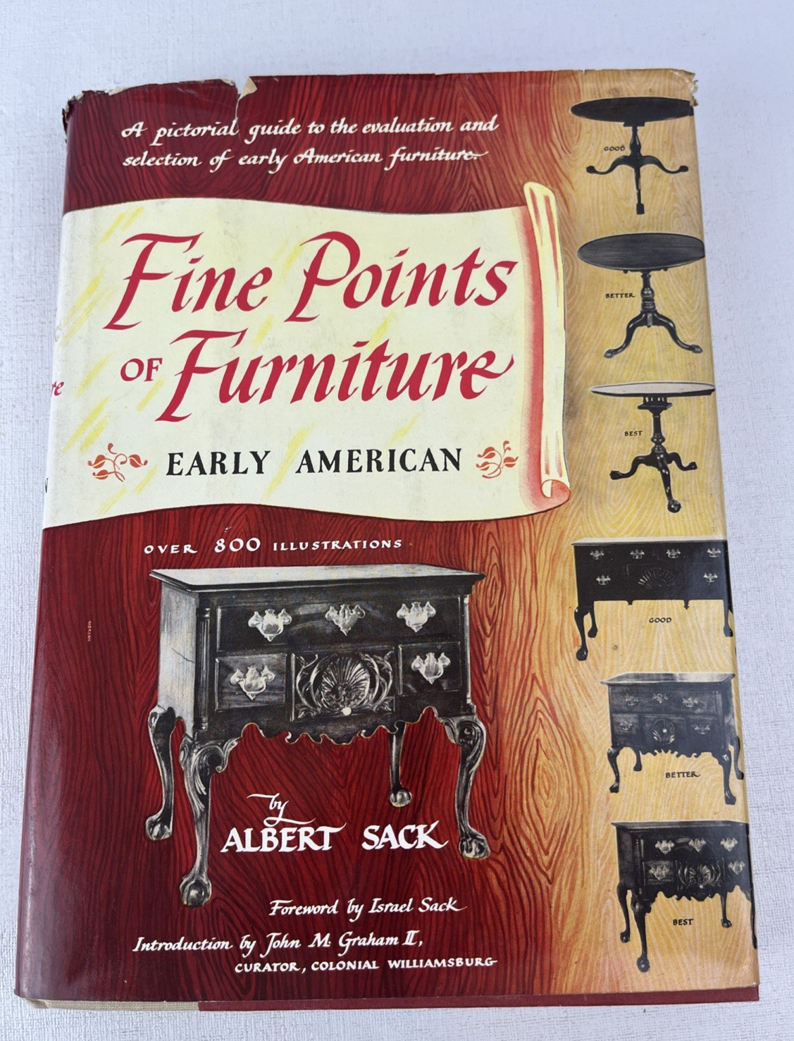 Antique Fine Points of Furniture: Early American by Albert Sack (1971, Book