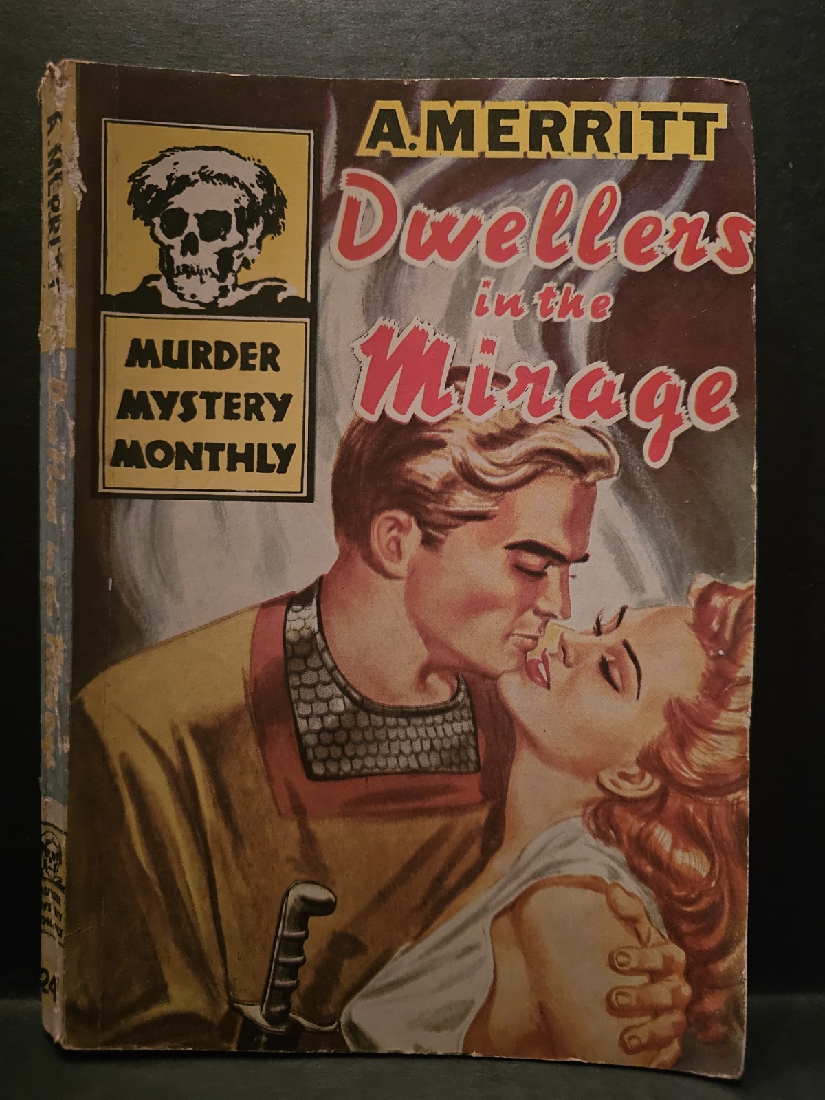 1944 Pulp Dwellers in the Mirage pb Book A. Merritt Avon Murder Mystery Monthly