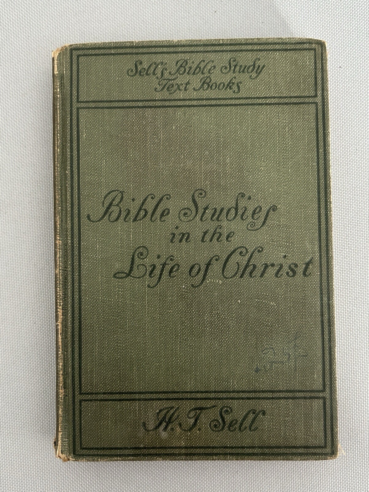 Bible Studies in the Life of Christ Textbook H.T. Sells HC Antique 1902