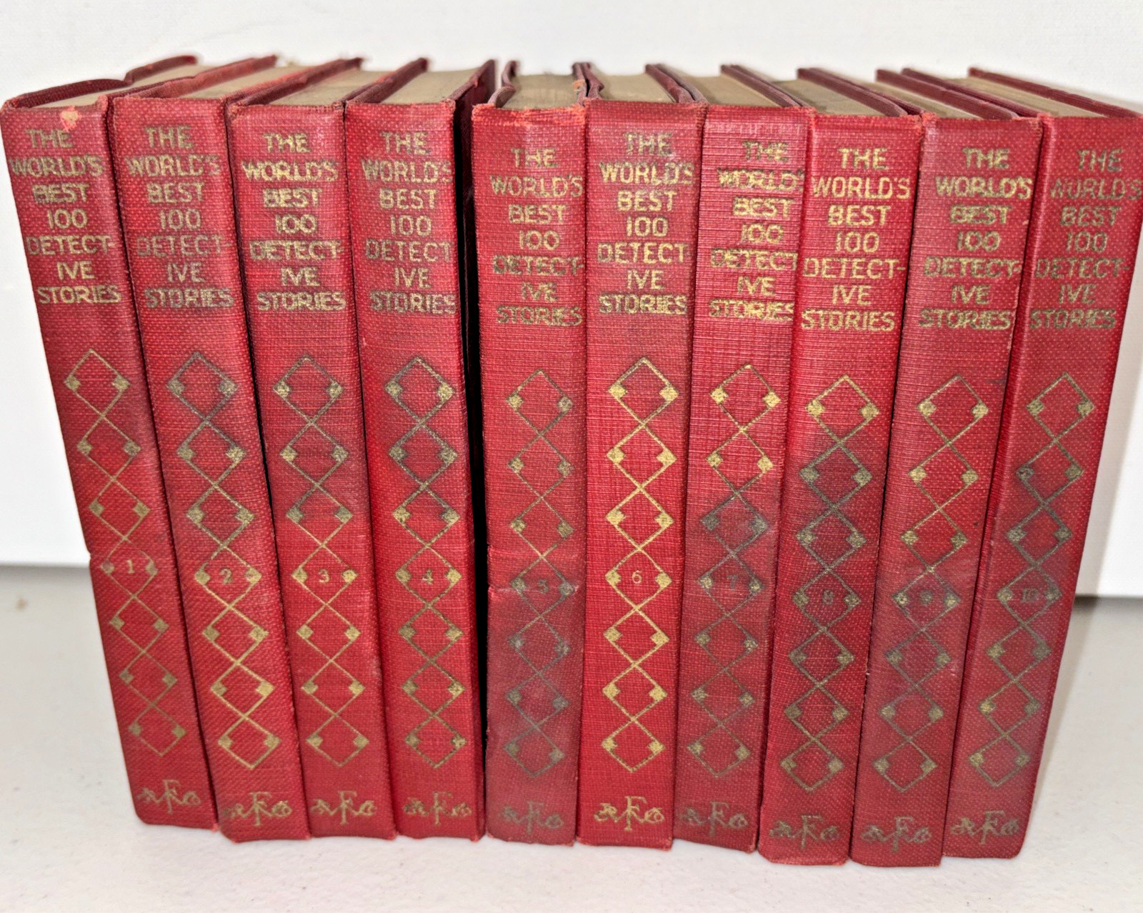 The World’s Best 100 Detective Stories Complete 10 Volume Set 1929 Funk Wagnalls