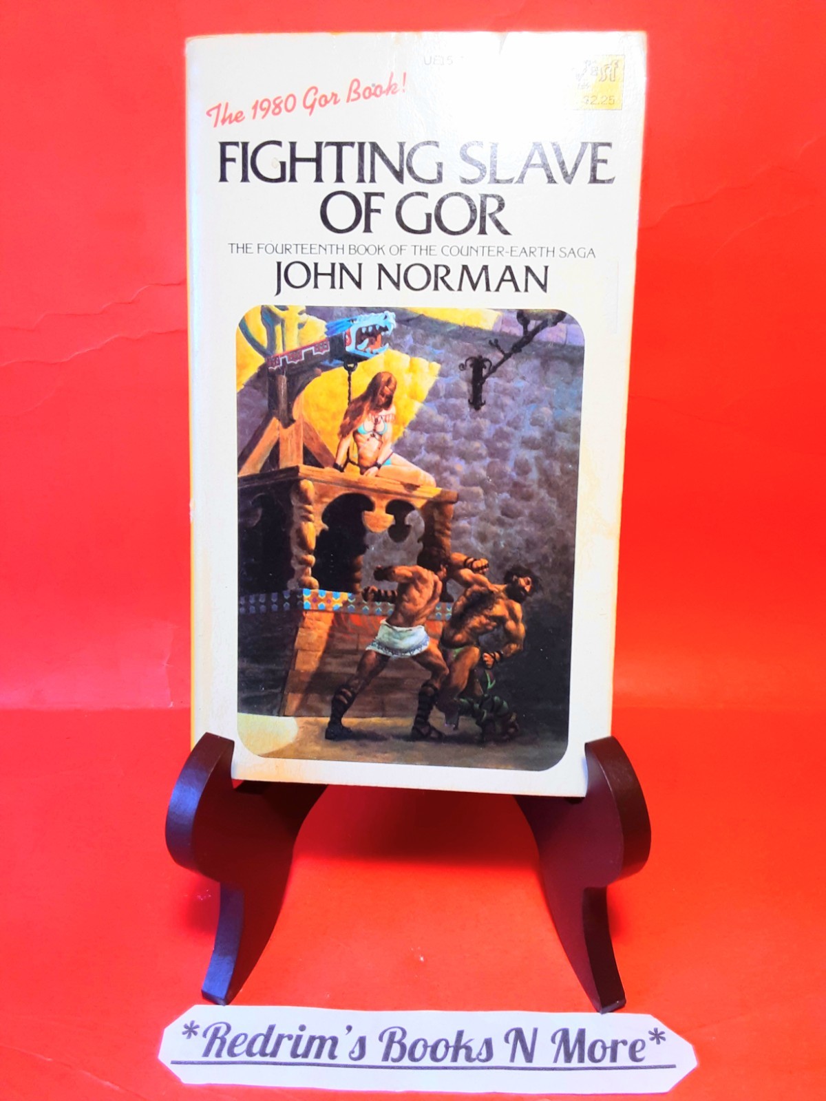 Fighting Slave Of Gor John Norman Paperback 1st Print 1980 Daw Books Fantasy VG