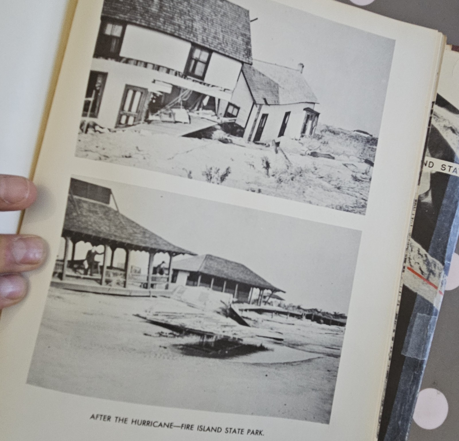 Rare 1938 REPORT HURRICANE ROBERT MOSES Long FIRE ISLAND LI Map & Photos Bridge