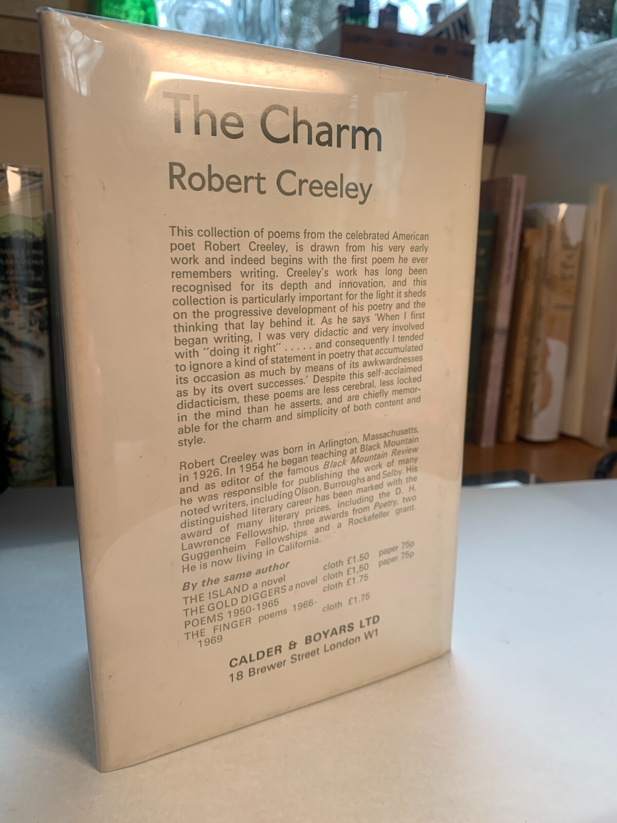 Robert CREELEY / The Charm Early and Uncollected Poems Signed 1st Edition 1971