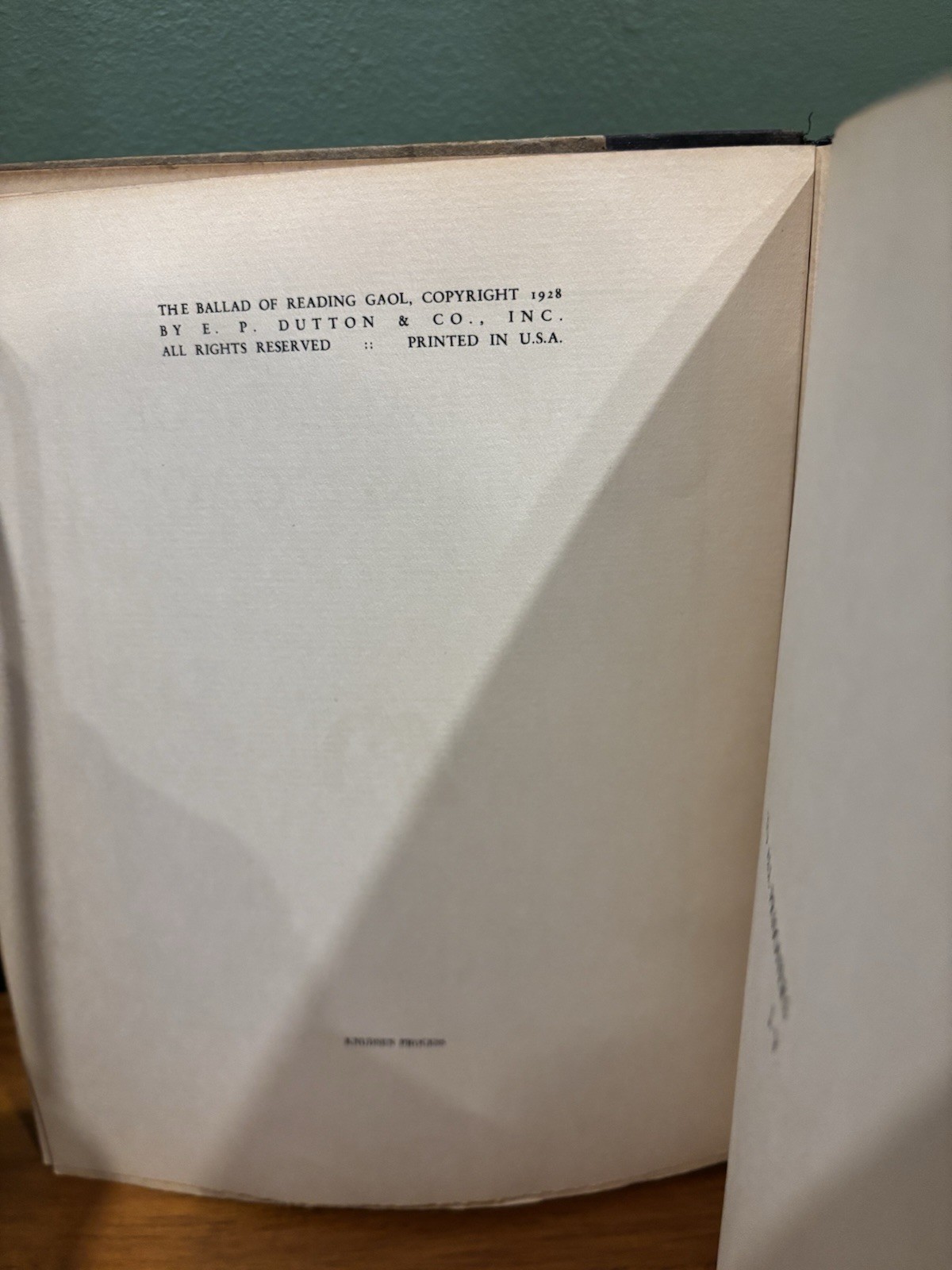 1928 Antique Book Oscar Wilde „Ballad of Reading Gaol“ Art Deco Illus. J. Vassos