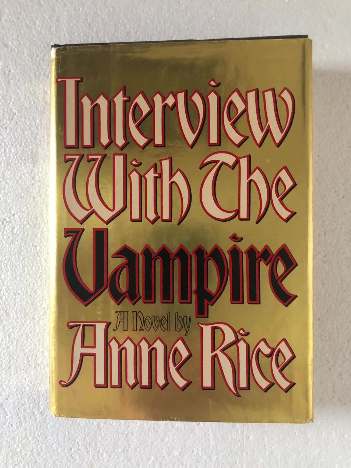 INTERVIEW WITH THE VAMPIRE by Anne Rice – HC 1976 Gold Foil DJ 1st Ed./2nd PRINT