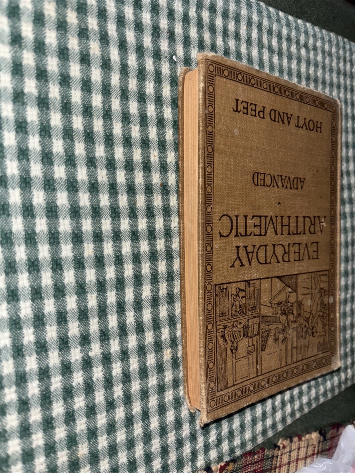 EVERYDAY ARITHMETIC ~ADVANCED EDITION~HOYT AND PEET ~1920 Hardcover