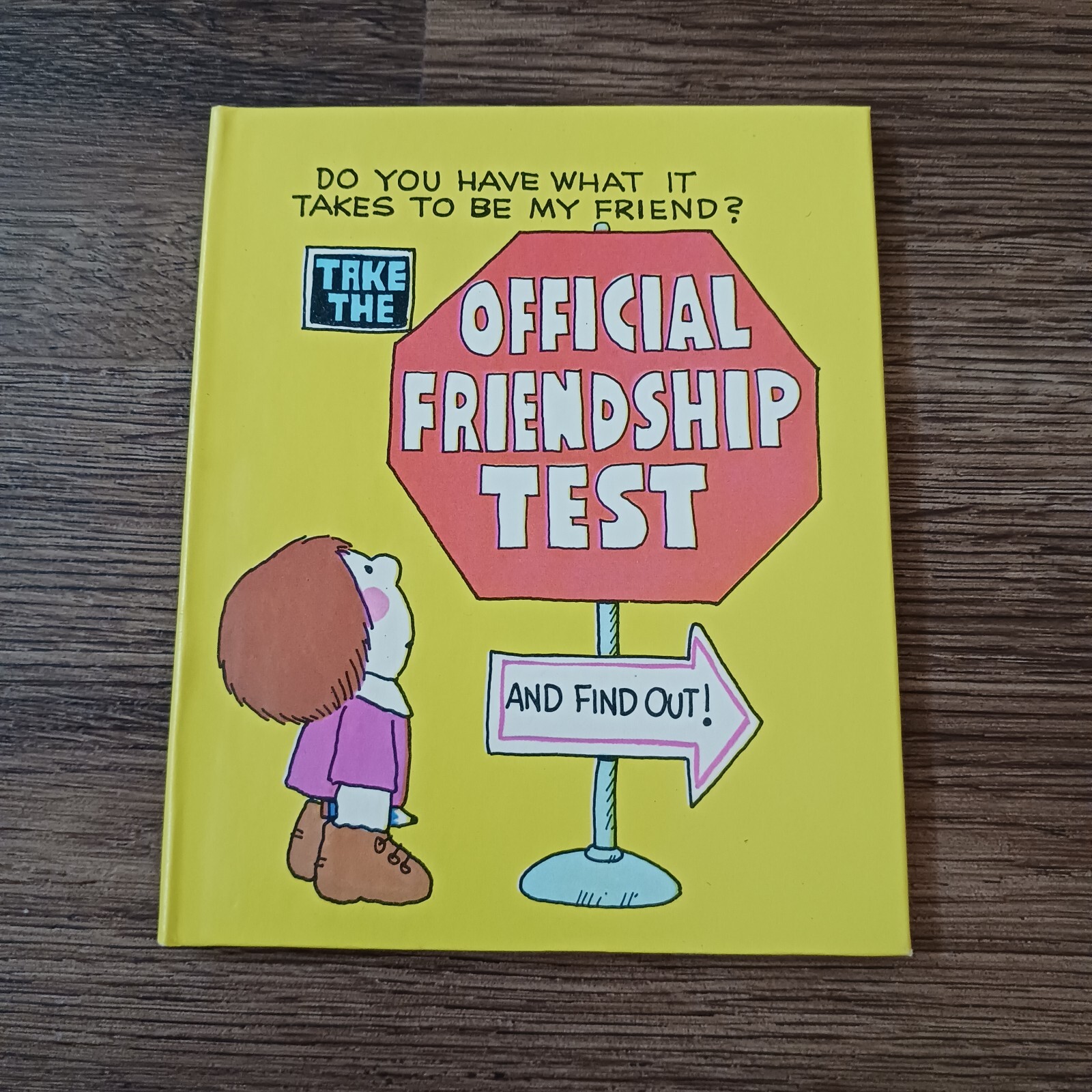 Vtg Official Friendship Test Norcross Book Miniature Library 1974 Bill McCole