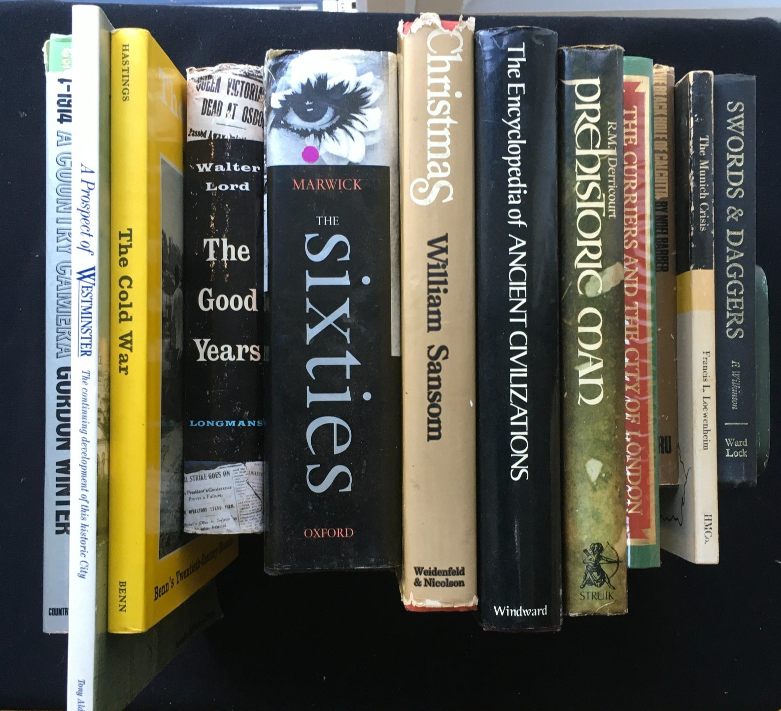 12 Books Culture & History, Sixties Swords & Daggers Cold War Christmas Curriers