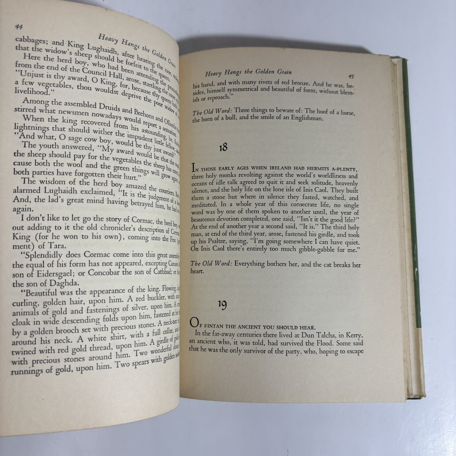 Heavy Hangs The Golden Grain, by Seumas MacManus, 1950 HC DJ, 1st printing B3