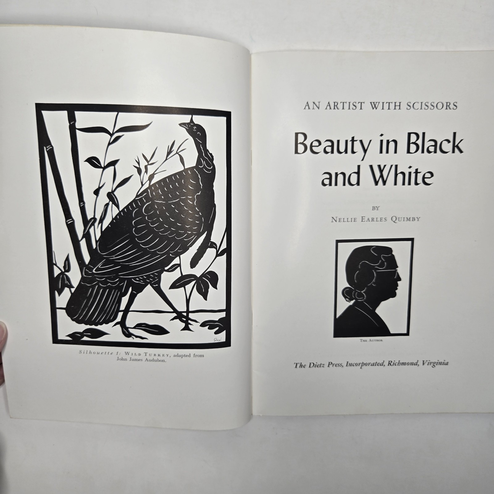 An Artist with Scissors: Beauty In Black And White By Nellie Earles Quimby 1953