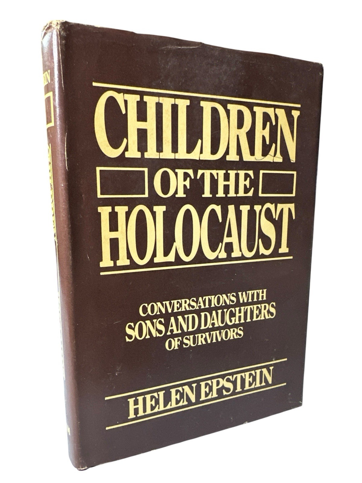 CHILDREN OF THE HOLOCAUST By Helen Epstein (1979) HC/DJ