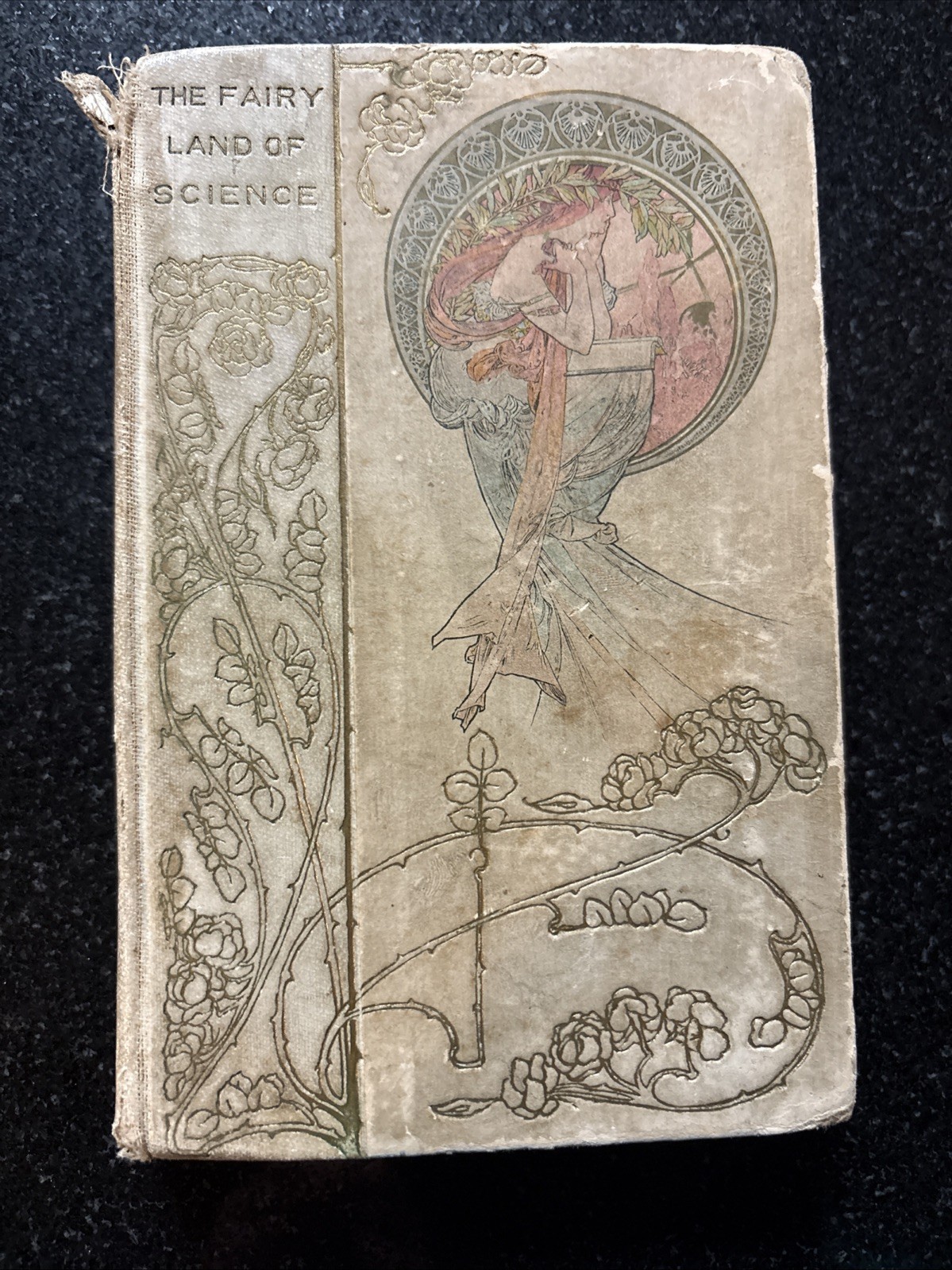 Rare 1900s Gilt Floral Fairyland of Science Buckley Altemus Private Lib