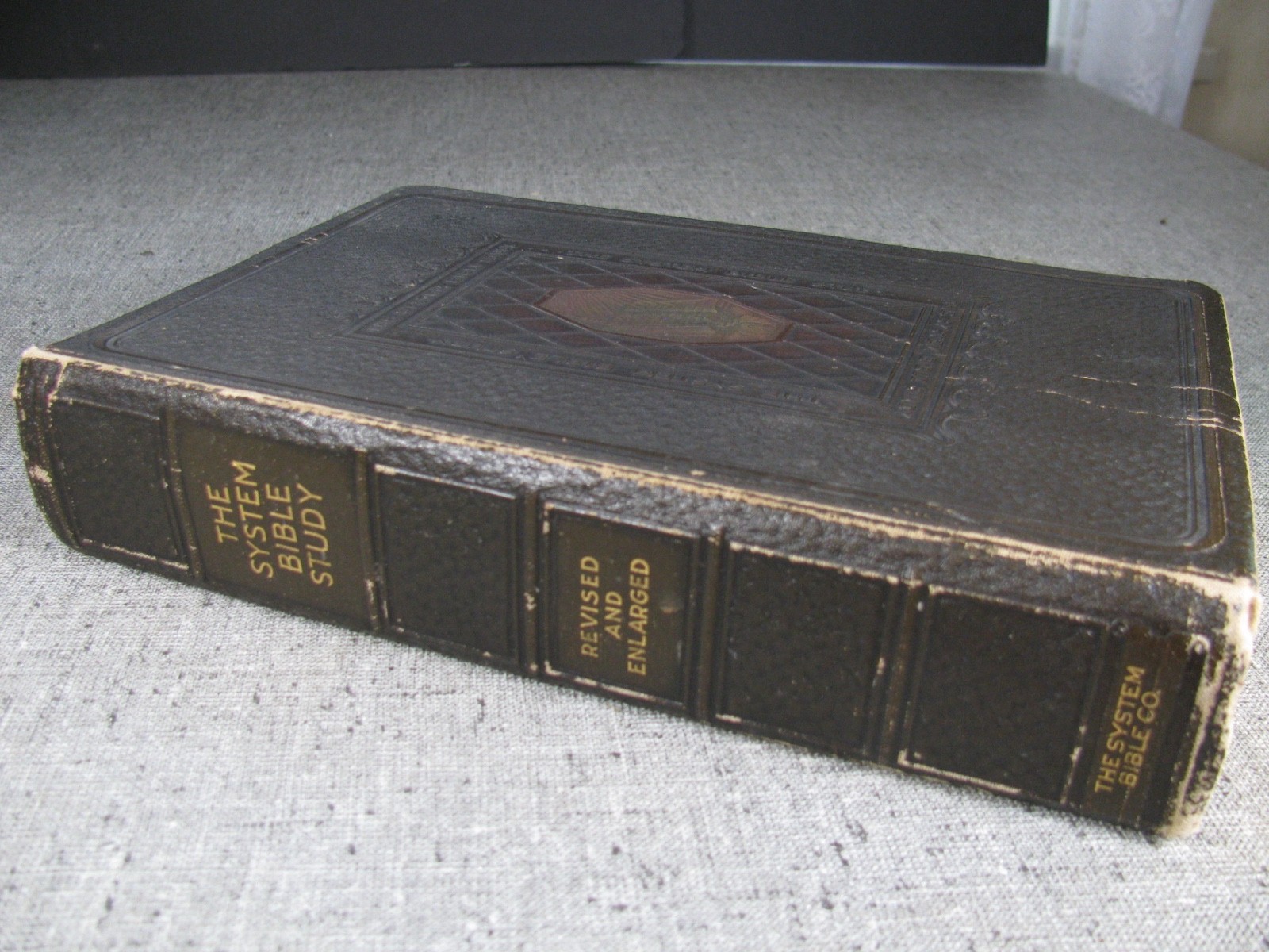 The System Bible Study Revised And Enlarged Leather Bound Study Bible 1933
