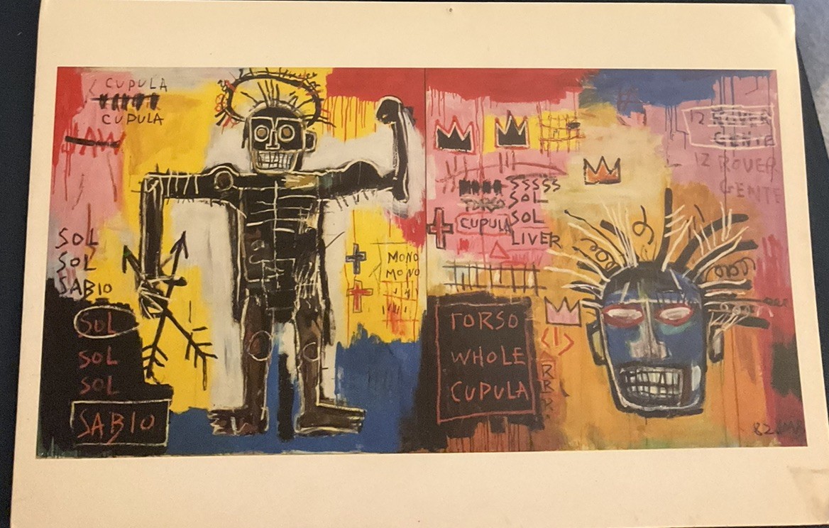 Jean-Michel Basquiat 1993-1994 Tony Shafrazi Invitation RARE Sol Sabio