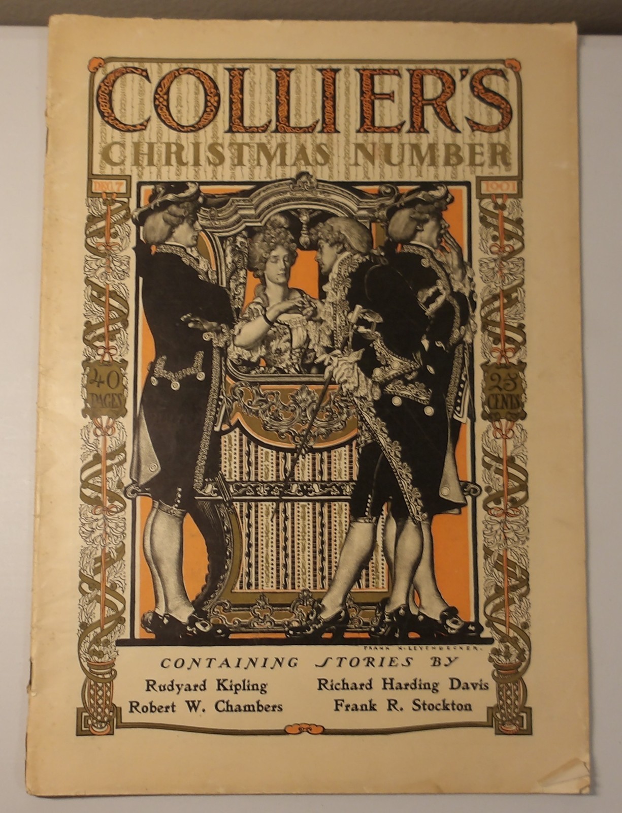 Collier’s Dec 7 1901 • Leyendecker Cover • Remington Centerfold • Christmas Art