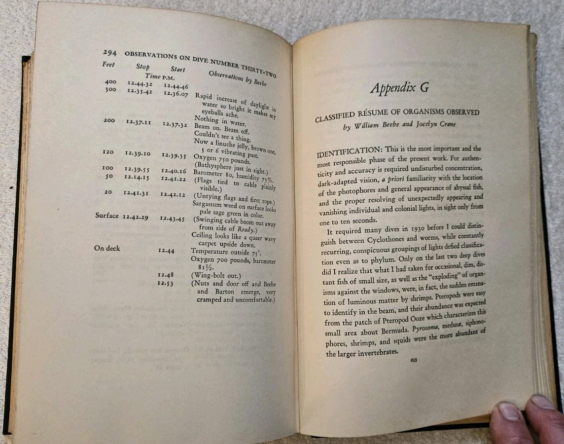 Half Mile Down William Beebe 1934 Bathysphere Deep Sea Exploration Bermuda