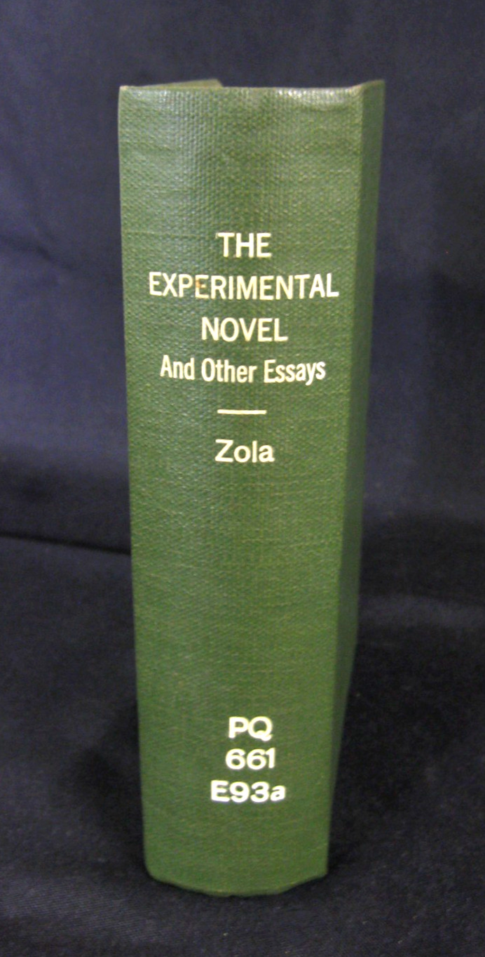 The Experimental Novel and Other Essays Emile Zola 1893 HC Cassell Publishing