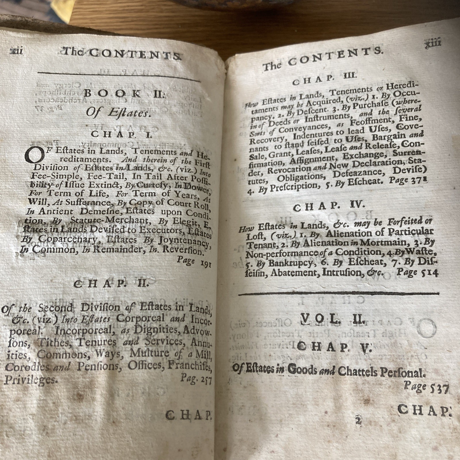Antique 1st Edition Institute of the Laws of England vol 1 Thomas Wood Book 1720