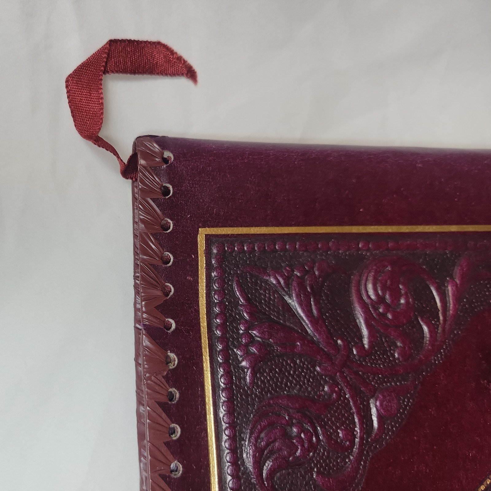 Vintage/Antique Victorian Era Embossed Leather Book cover 11×8