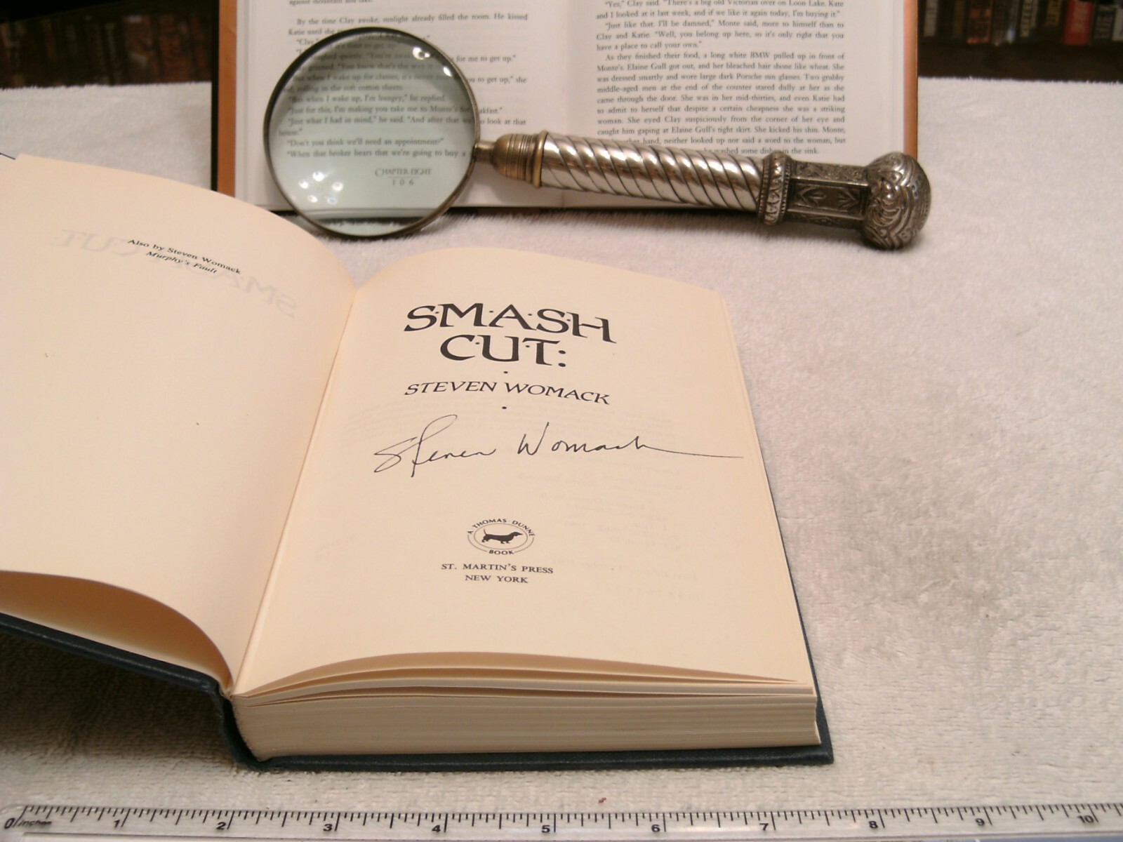 Steven Womack *SMASH CUT* Signed Hardcover First Edition