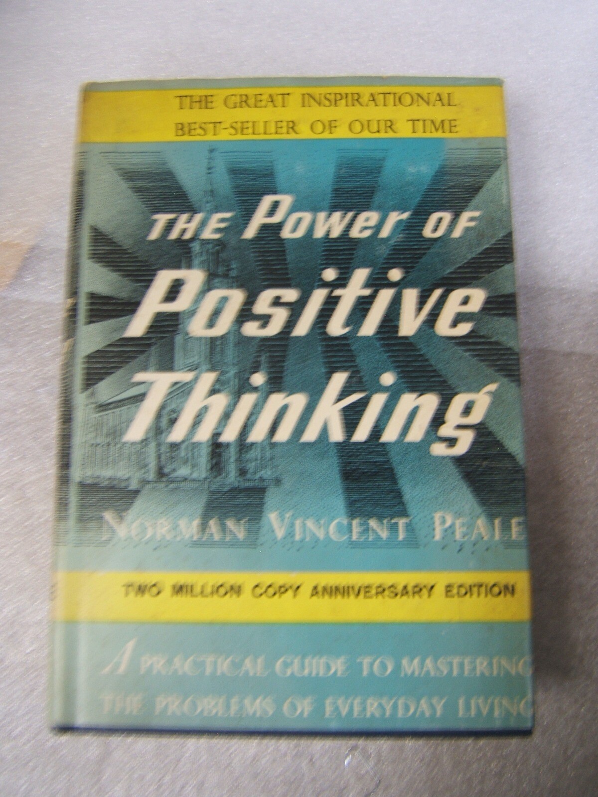 Power of Positive Thinking Norman Vincent Peale 2 Million Copy Aniversary Ed d/j