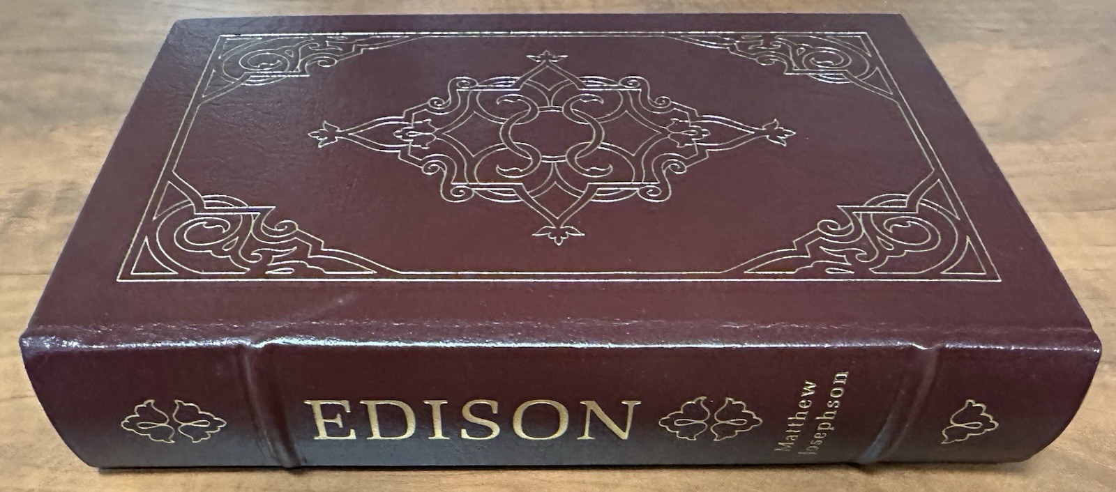 Edison: A Biography by Matthew Josephson Easton Press 1986 Leather Bound