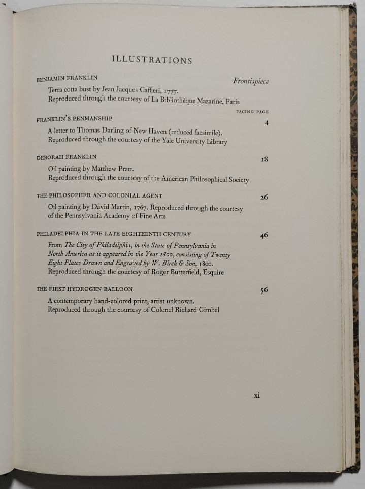 Mr. Franklin: A Selection from his Personal Letters – New Haven, CT, 1956