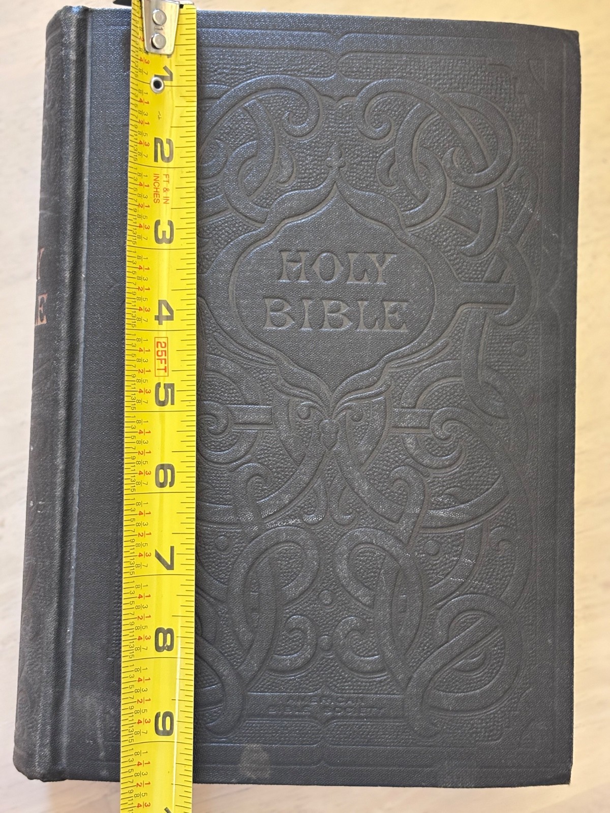 The Holy Bible Hardcover 1911 King James Antique American Bible Society Family