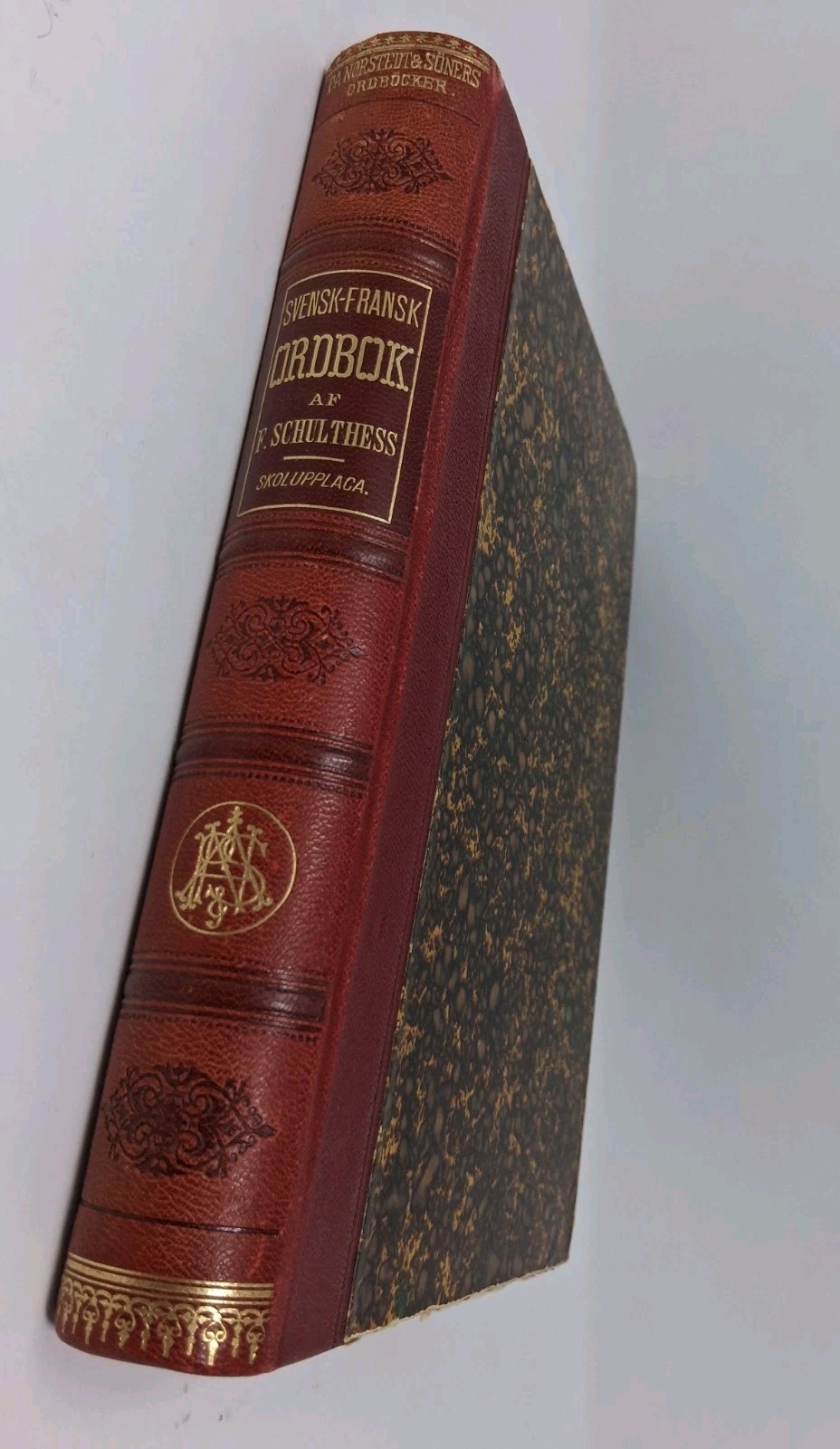 „Svensk-Fransk Ordbok“ Swedish-French Dictionary (1901, Hardcover)