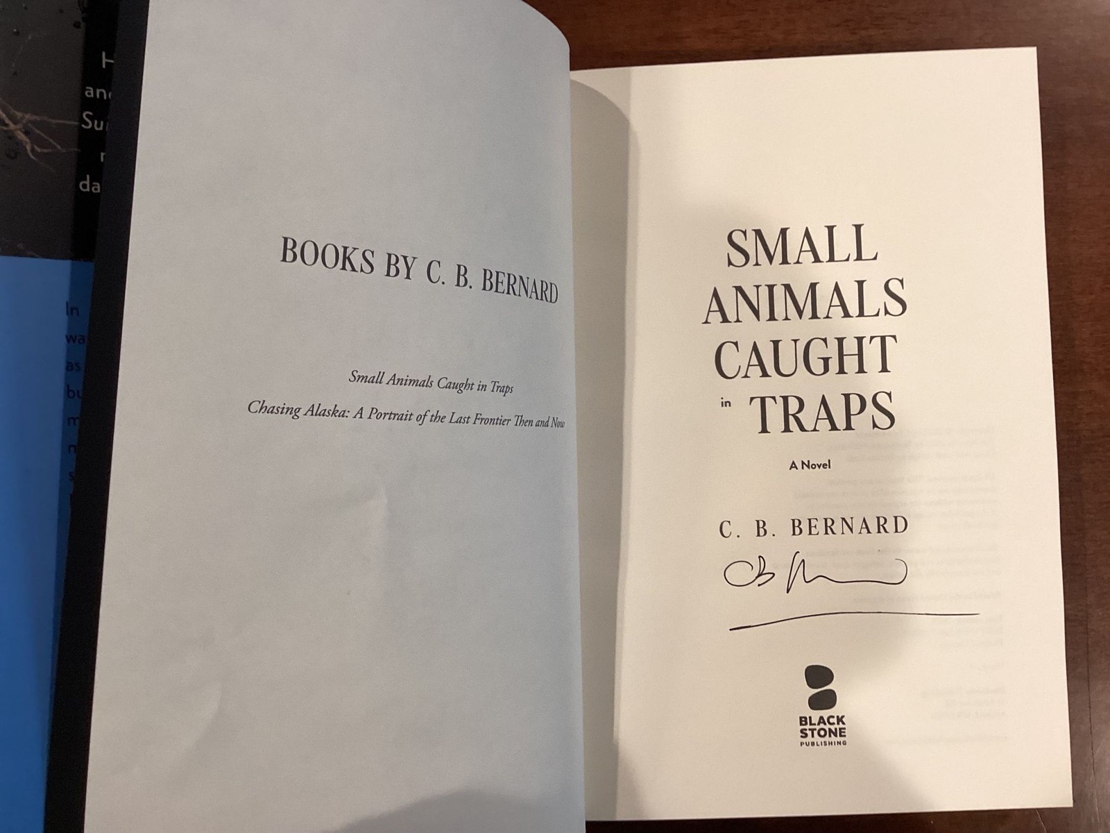 C B Bernard / Small Animals Caught In Traps signed 1st Edition 2023