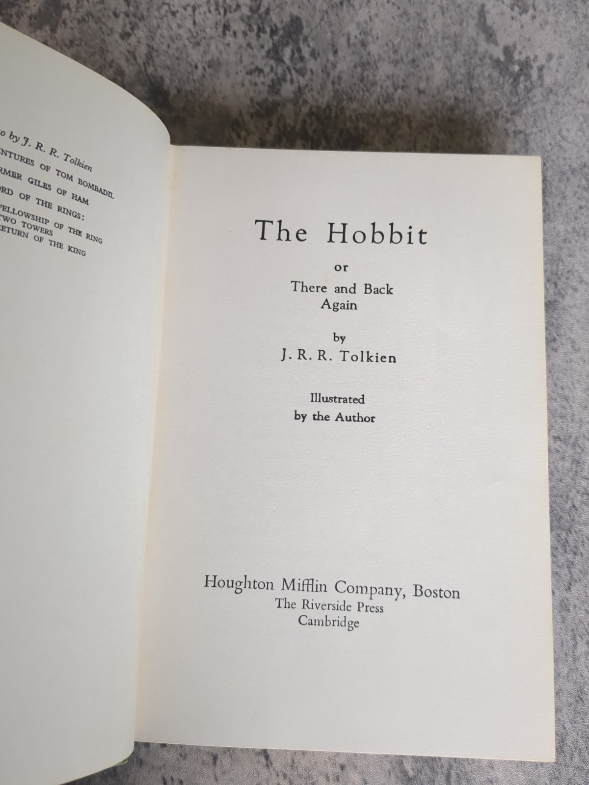 The Hobbit J.R.R. Tolkien 1965 2nd American Edition 21st Printing W/ Dust Jacket