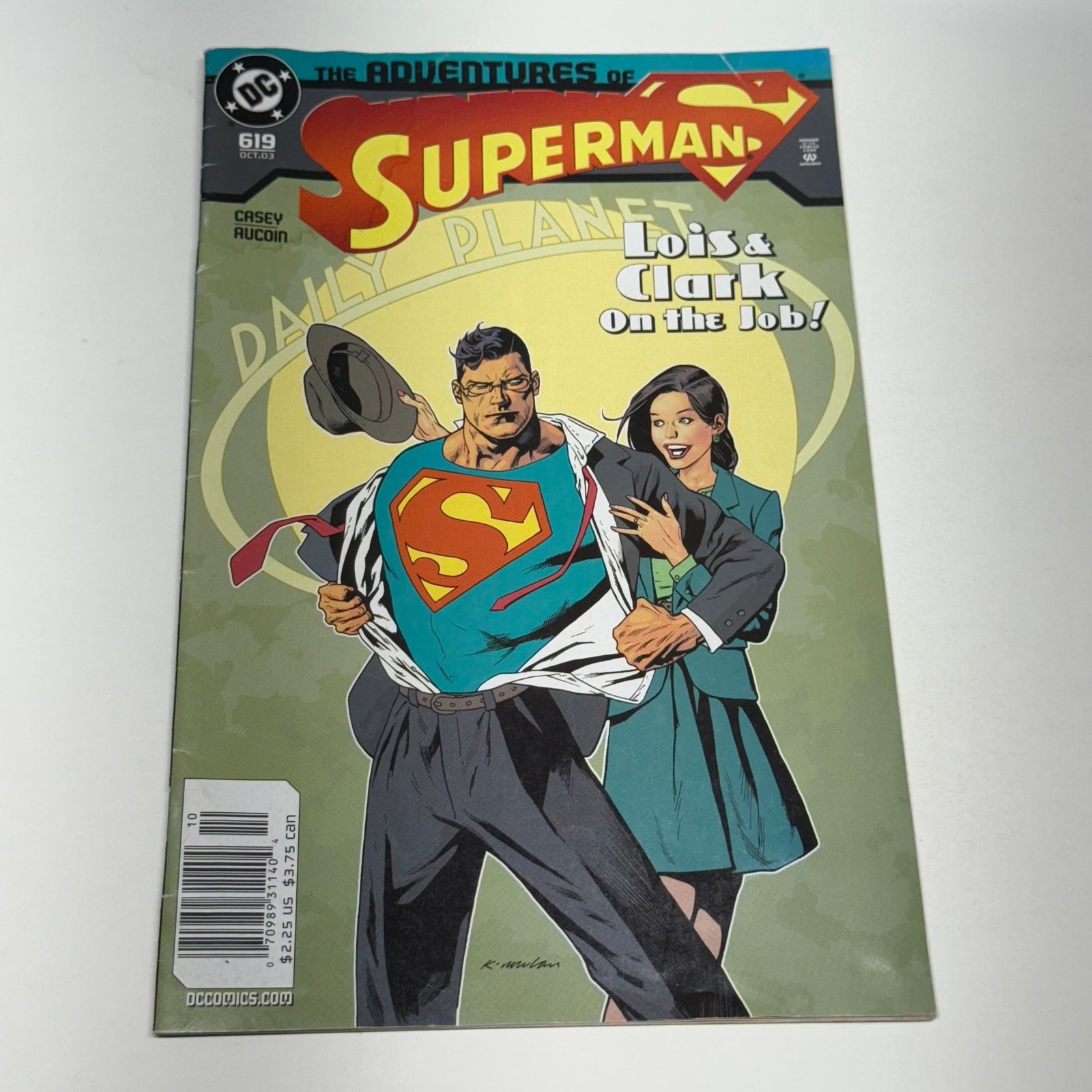 Adventures of Superman 619 Oct 2003 Lois and Clark Daily Planet Cover DC