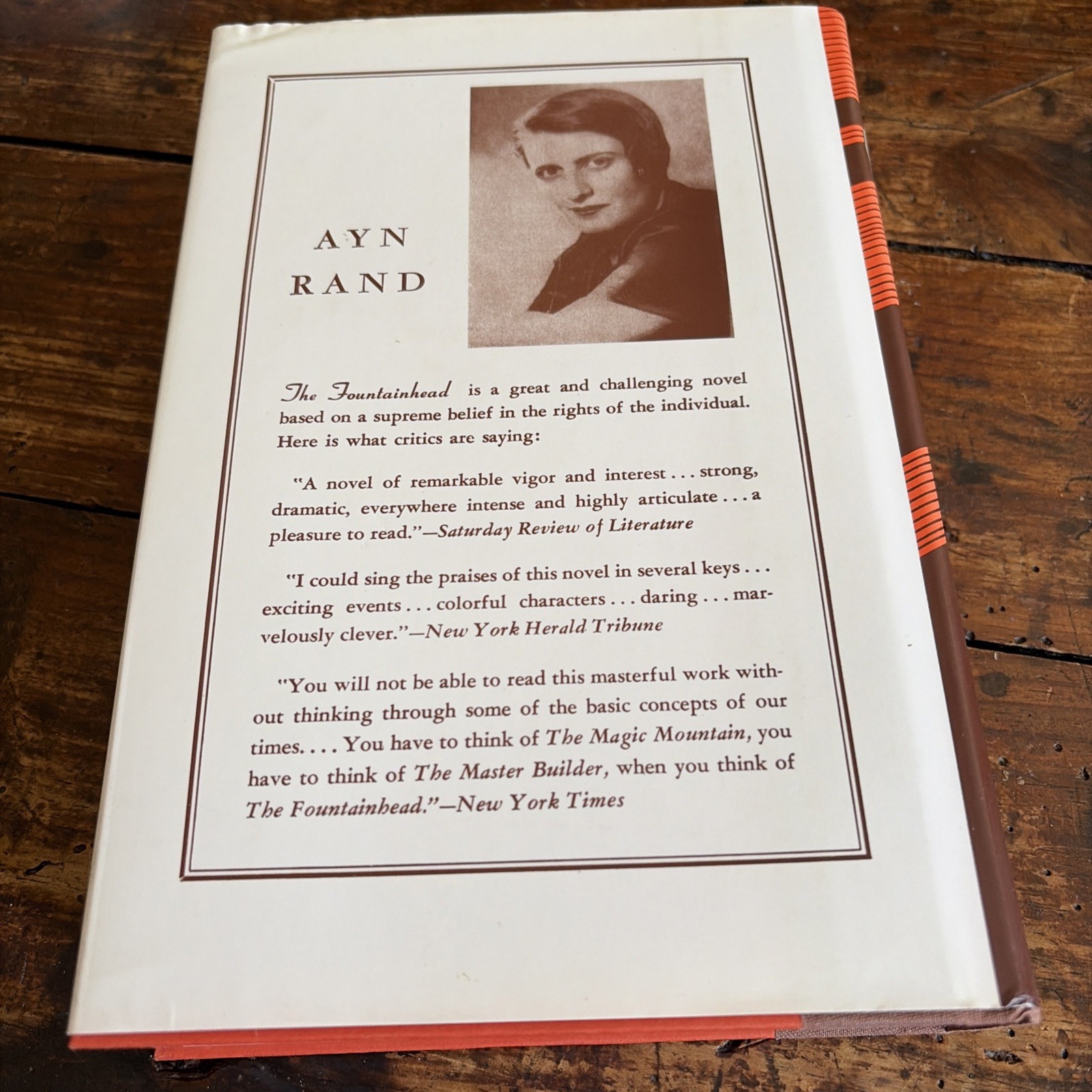 The Fountainhead Ayn Rand 1986 HC/DJ Like New Hardcover Macmillan Book