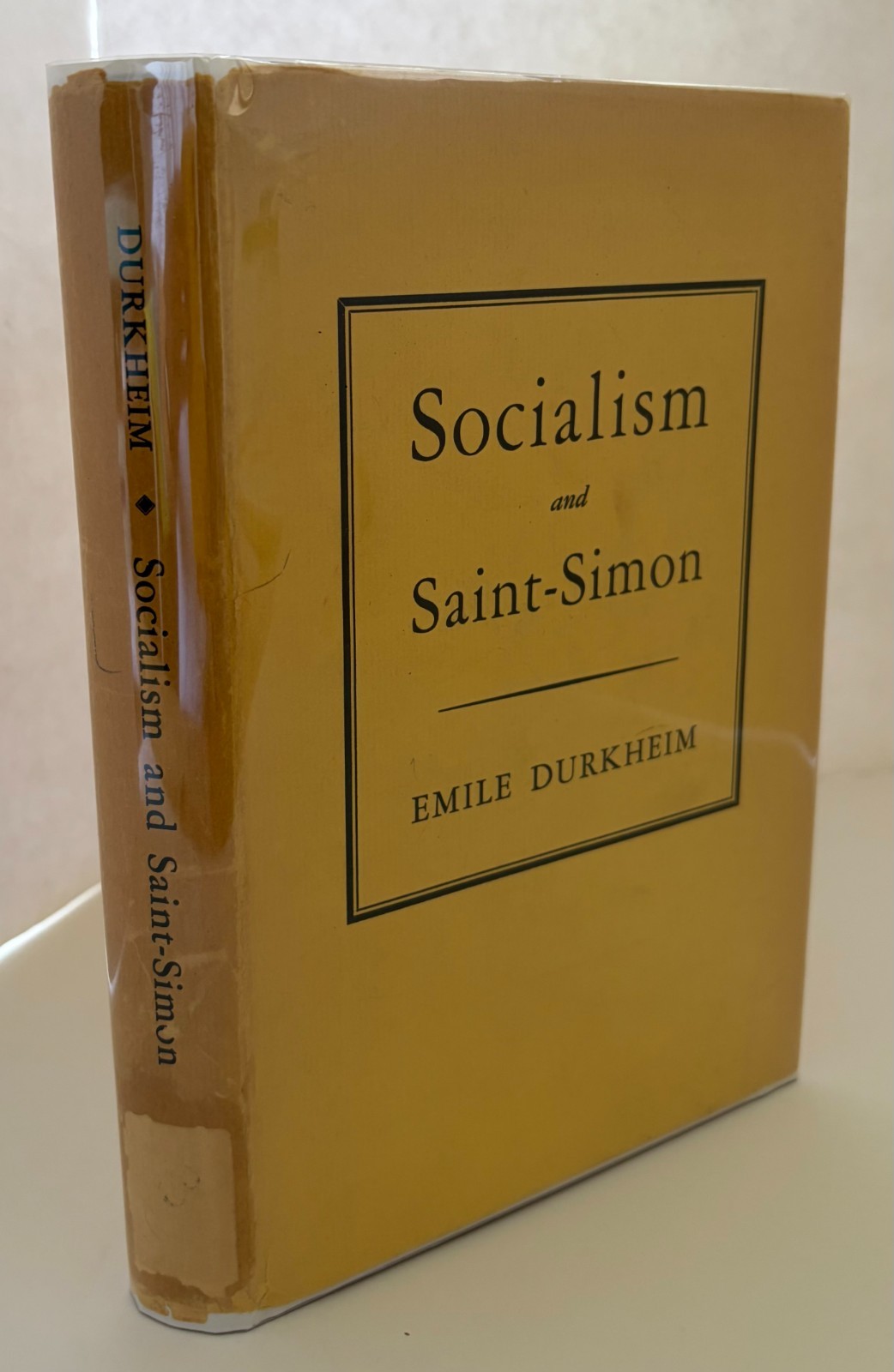 Socialism and Saint-Simon by Emile Durkheim 1958 Hardcover w/ Dust Jacket