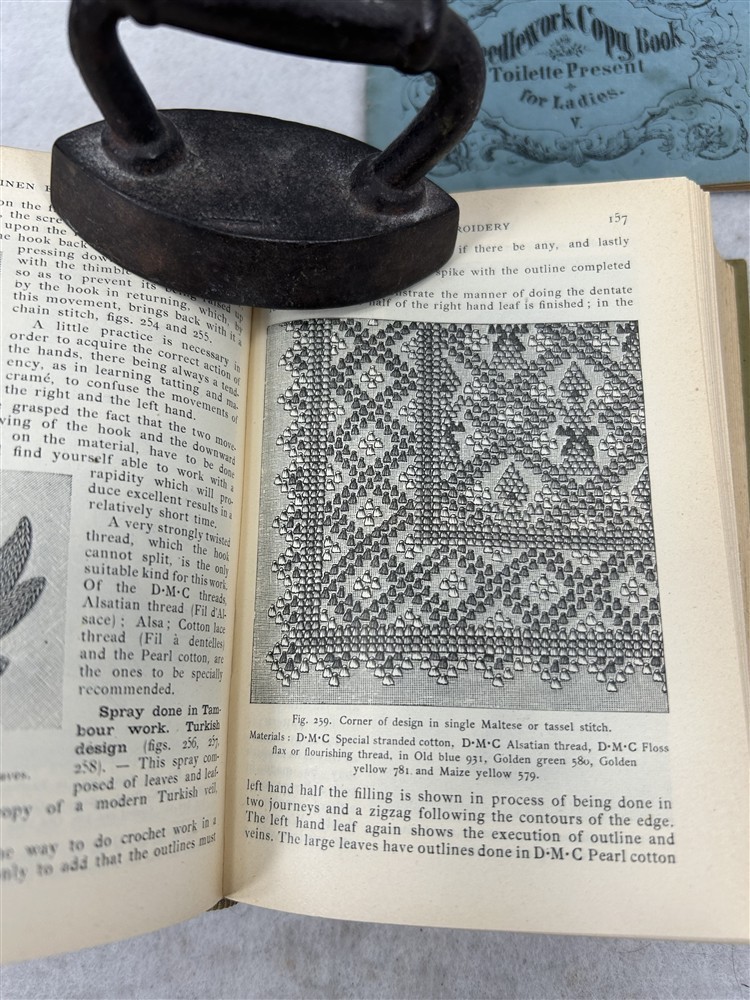 antique needlework Encyclopedia book by Th.De Dillmont original 1890/pub 1924
