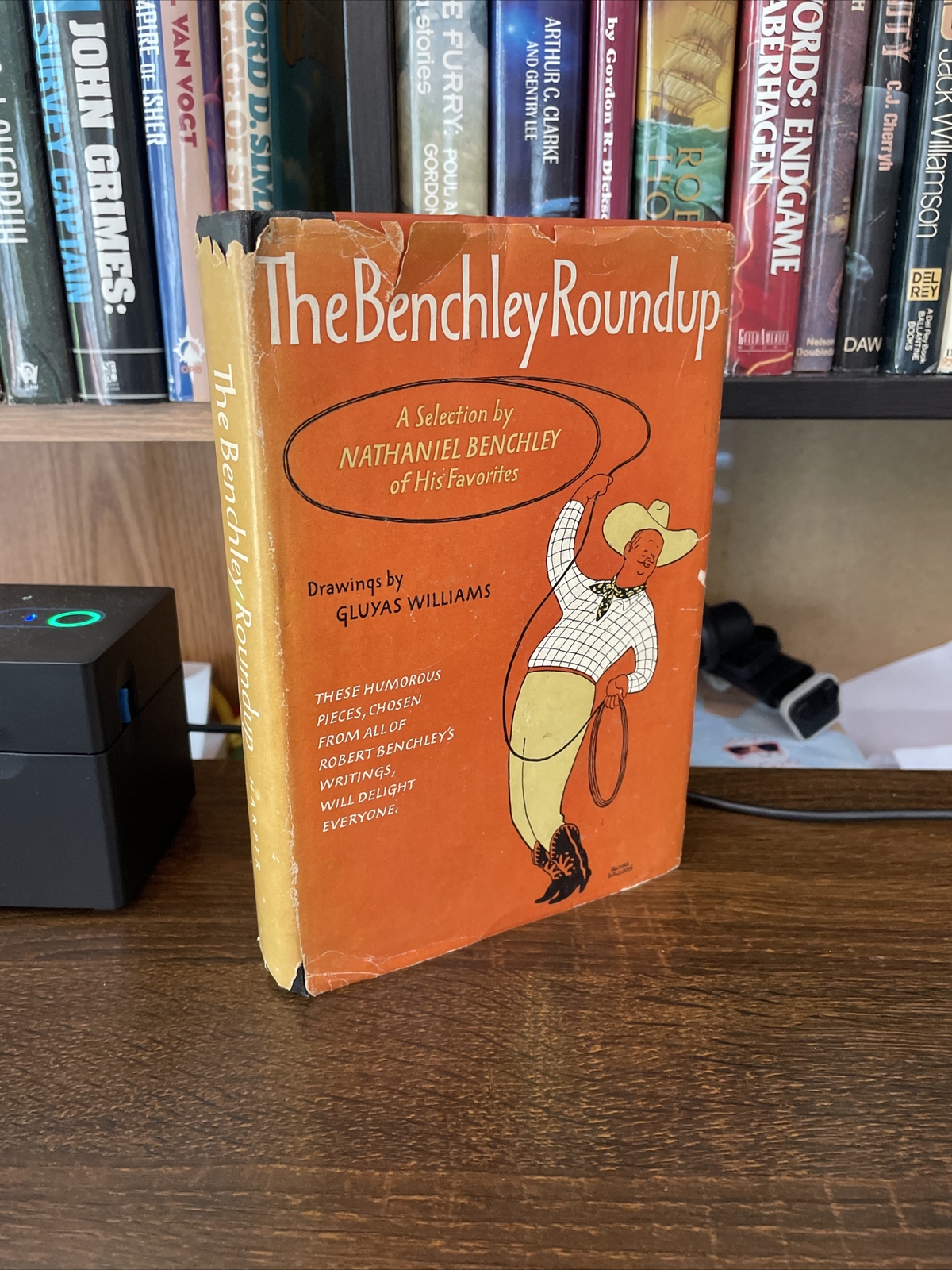THE BENCHLEY ROUNDUP Robert Benchley Humor Sketches 1954 HC DJ 1st edition