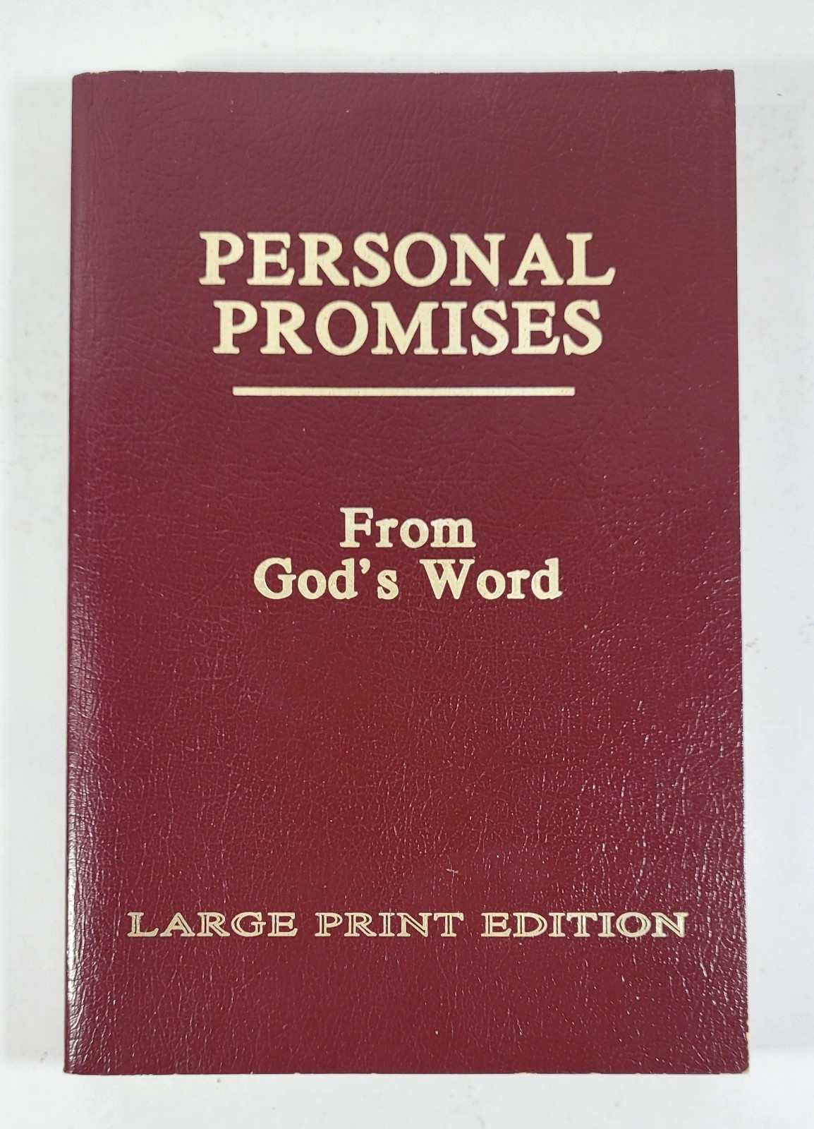 Personal Promises From God’s Word Large Print Edition Faux Leather Softcover