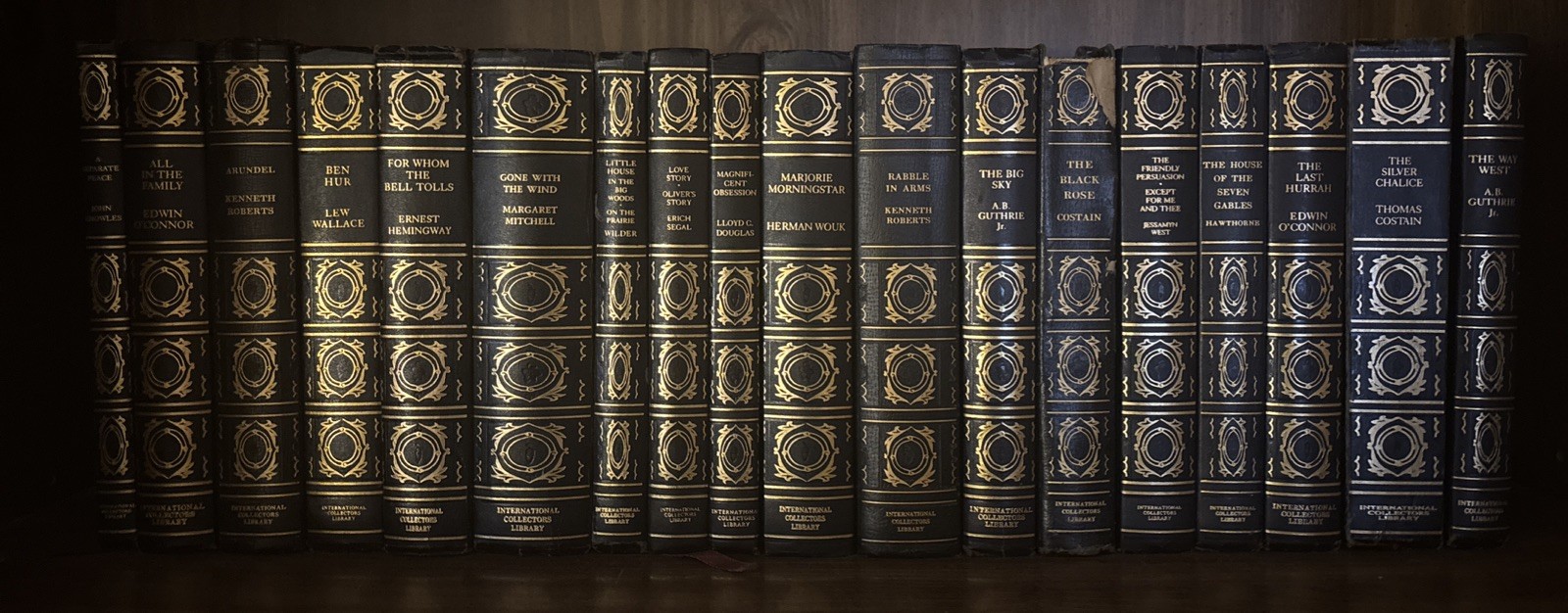Lot 18 International Collectors Library Set Series Blue Classics Costain Guthrie