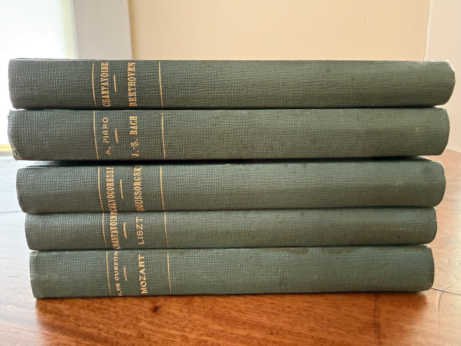 Old Music Books Maîtres de la musique Bach Beethoven Liszt Moussorgsky Mozart