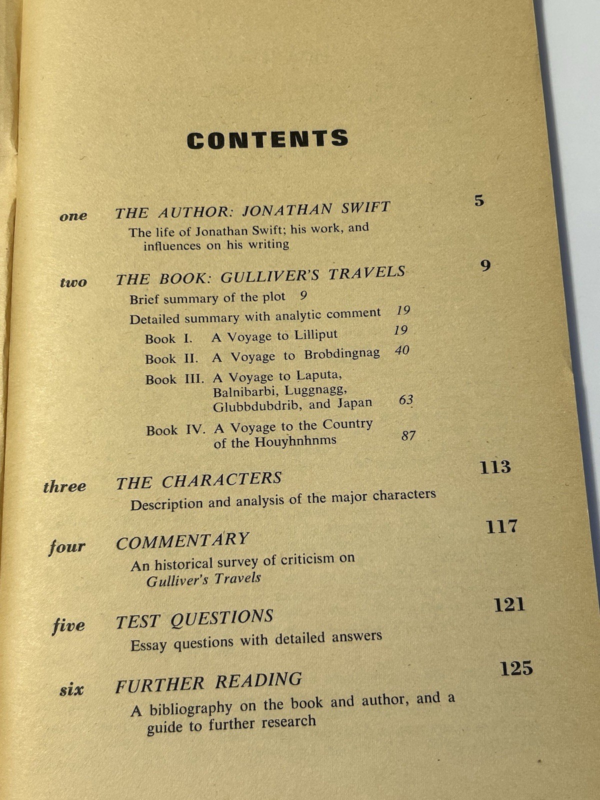 Monarch Notes & Critical Study Guide: Jonathan Swift’s Gulliver’s Travels 1964