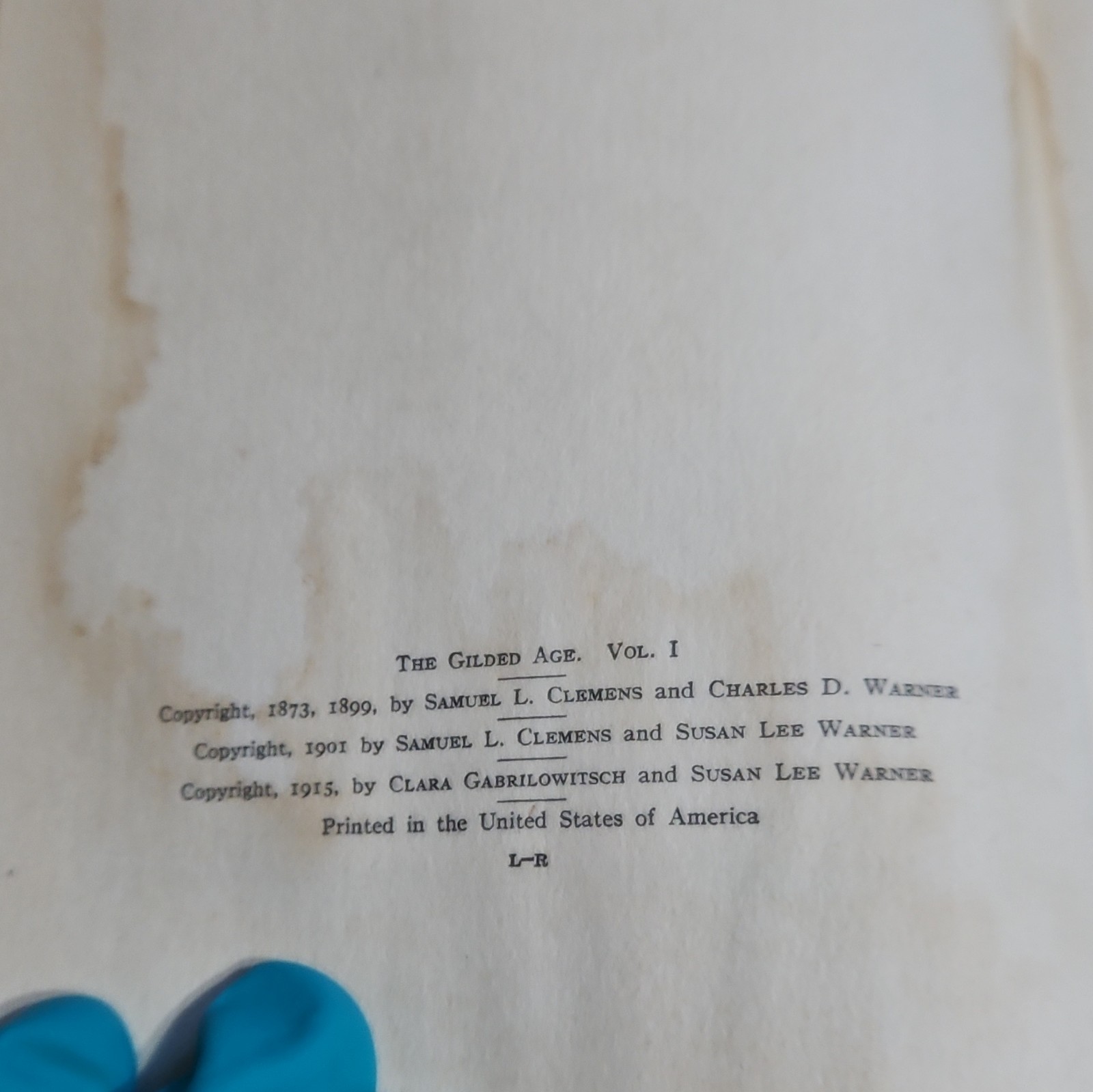 Mark Twain & Charles Dudley Warner The Gilded Age Vol. I Illustrated HC
