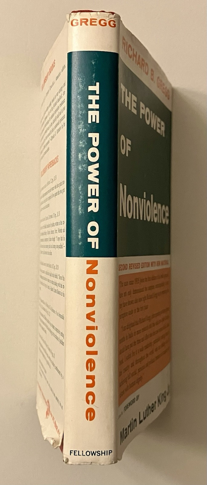 Richard Gregg, Power of Nonviolence, Martin Luther King intro, 1959, MLK Jr rare