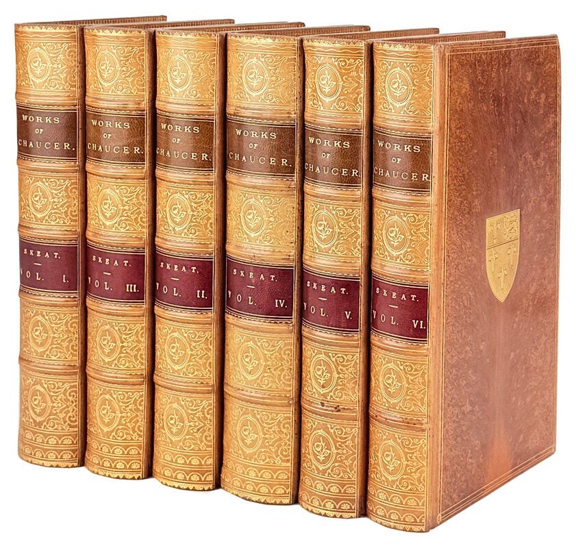 Walker W Skeat / Complete Works of Geoffrey Chaucer (6 Vols) / Skeat Ed. 1894