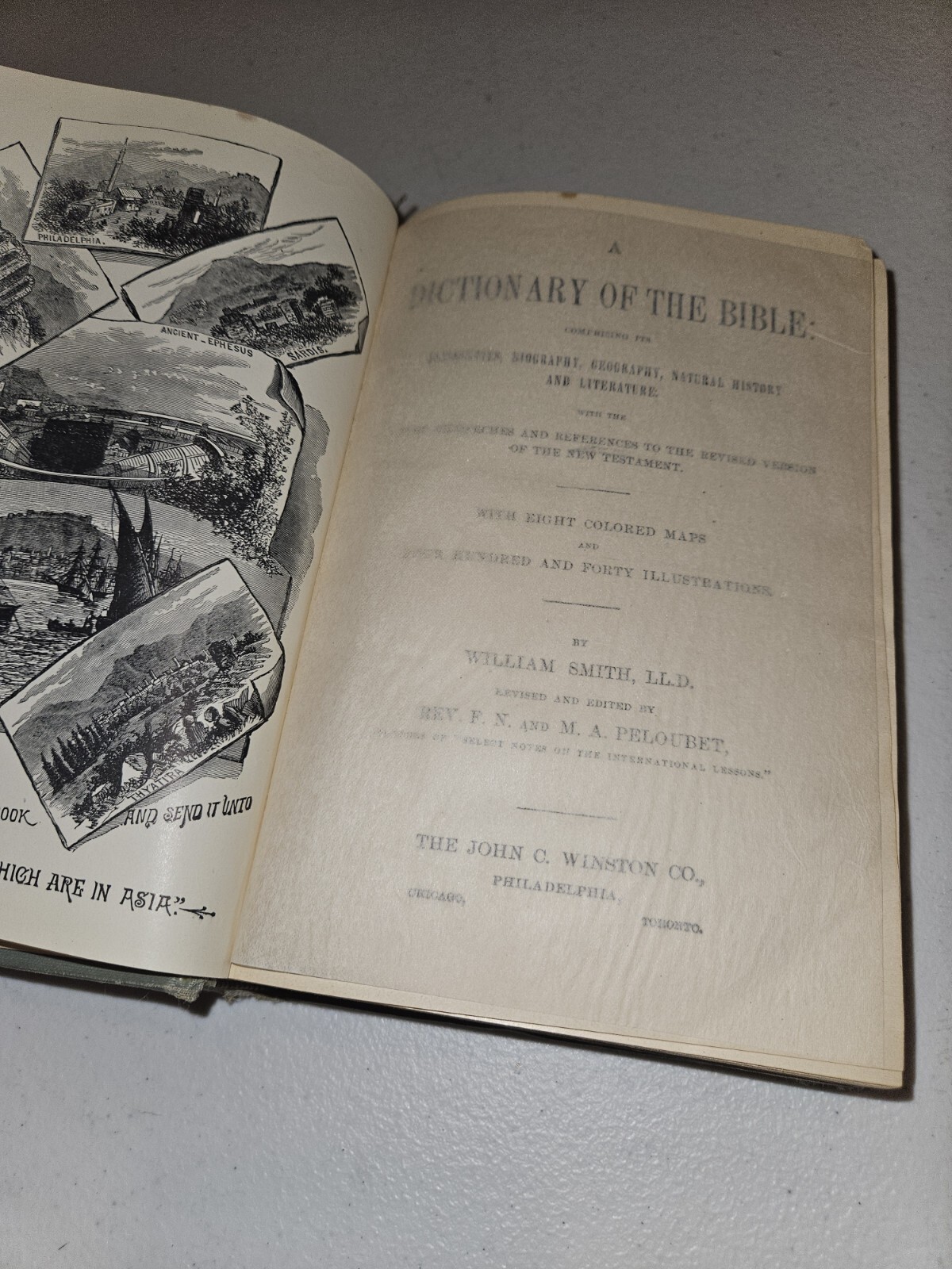 Bible Dictionary William Smith, Porter and Coates 1884 Teachers Edition