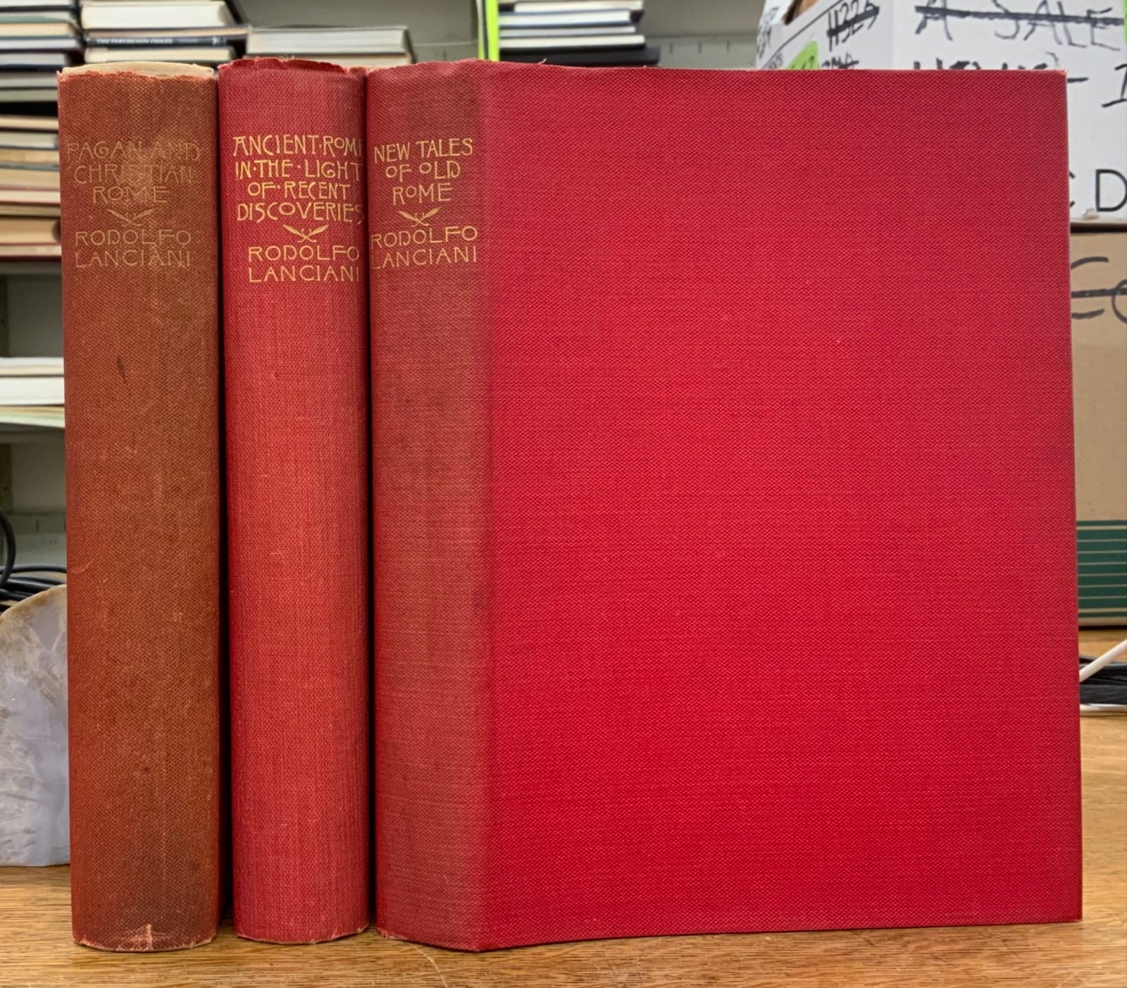 1892 – 1901 Ancient Rome Set Rodolfo Lanciani Sarah Wyman Whitman Rare Jackets