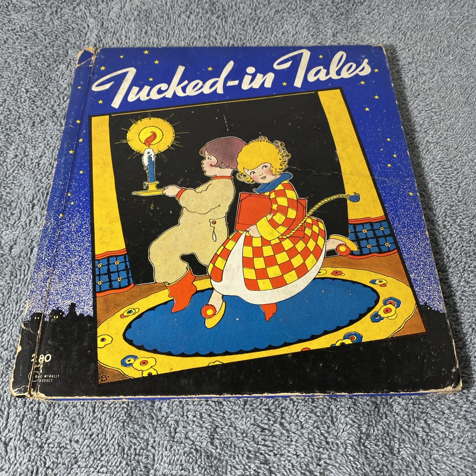 1939 Tucked-In Tales Children’s Story Book by Patten Beard – Stiff Board Covers