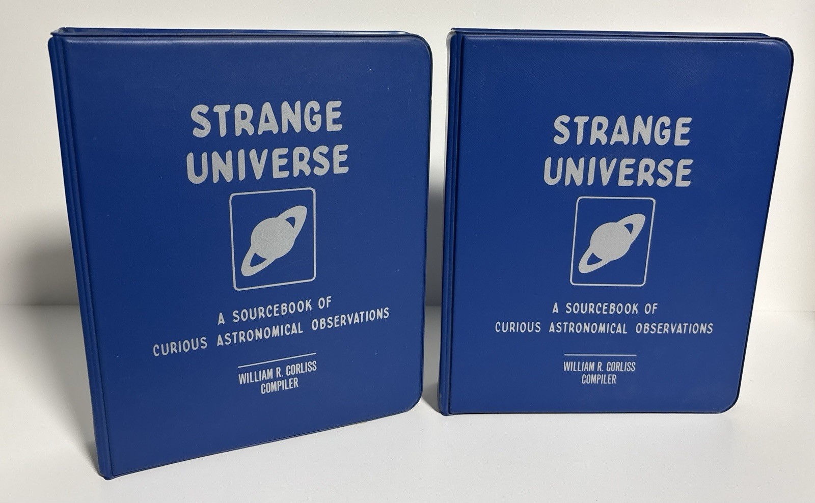 VG RARE Strange Universe William Corliss Sourcebook Set Of 2 A1 & A2 Occult