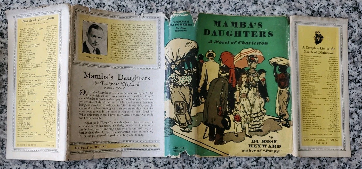 Mamba’s Daughters by Du Bose Heyward 1929 Grosset Hardcover VG Condition DJ