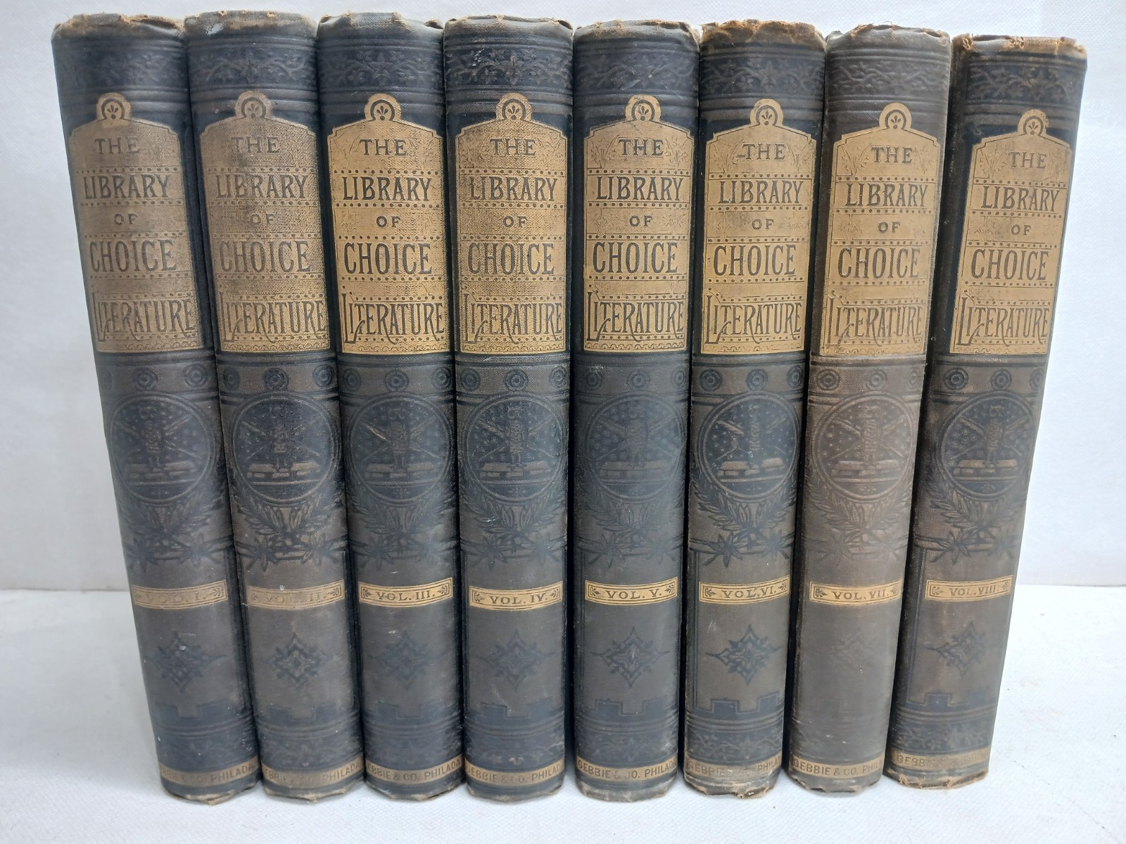 Library of Choice Literature – Gebbie 1882 – 8 Volume Set Pros and Poetry