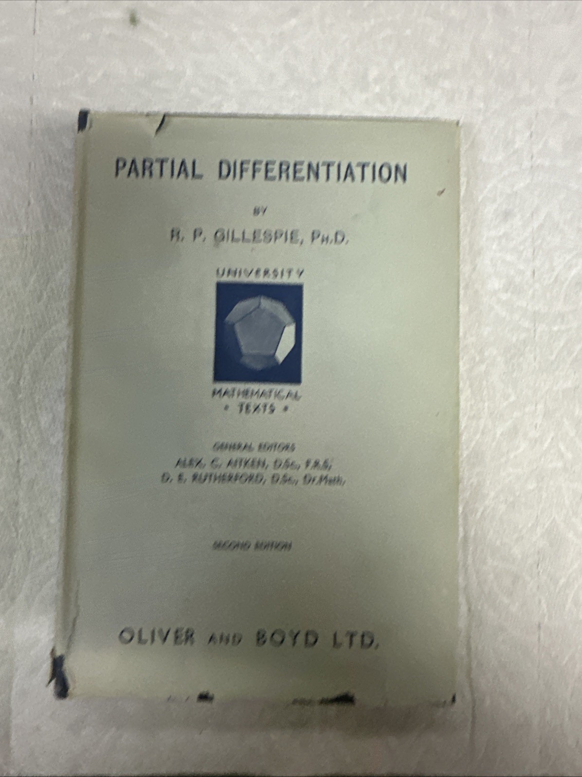 University Mathematical Texts – Partial Differentiation